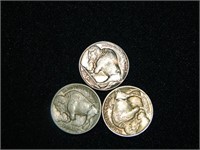 2 - 1913  BUFFALO NICKELS, 1938 D