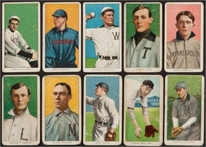 (10) 1909-11 T206 White Border Tobacco Cards