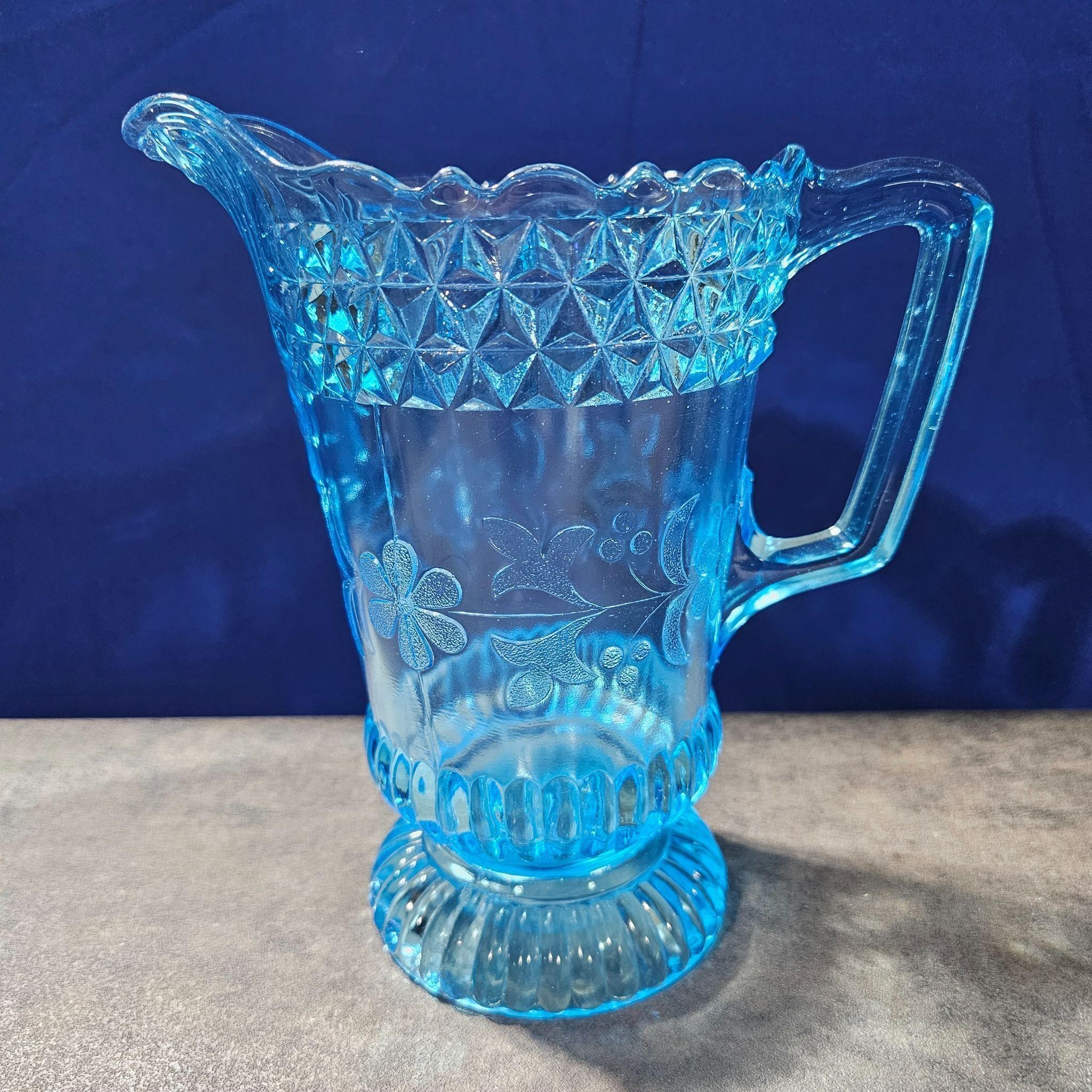 Wildflower us glass pitcher