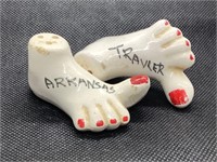 Vintage Arkansas Traveler Bare Feet salt & pepper