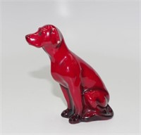Royal Doulton flambe Foxhound -seated