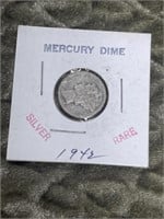 1942-43& 44 MERCURY DIMES