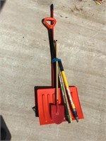 Outdoor Hand Tools Lot Painters Pole Snow Shovel