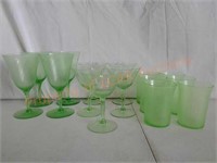 Vintage Green Stemware and More