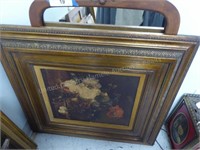 Lot w/ vintage pictures & mirror