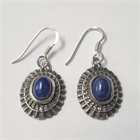 $200 Silver Lapis Earrings