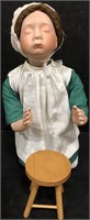 KNOWLES AMISH GIRL PORCELAIN DOLL "BLESSING AT PR