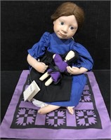 1990 KNOWLES AMISH BLESSINGS REBECCAH PORCELAIN DO