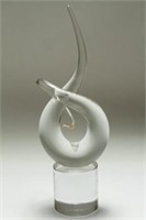 R. Auatra Murano Mid-Century Glass Sculpture