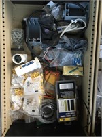 BOX OF ELECTRICIAN SUPPLIES