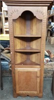 Cute Solid Wood Corner Cabinet. 28"x69"x Approx