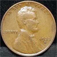 1933-D Lincoln Wheat Cent Nice