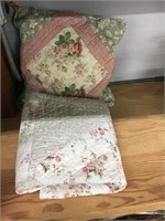 Small Quilt And Pillow