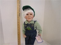 John Deere Green grandma procelain doll