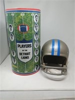 Vintage Detroit Lions Metal Waste Can and