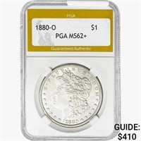 1880-O Morgan Silver Dollar PGA MS62+