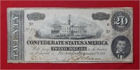 1864 $20 CSA Note Large Size #1097