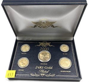 2000 gold plated Year set