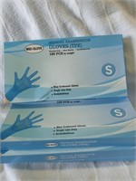 4 pk 100pc medical examination gloves (new)