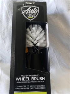 Auto drive water powered wheel brush (new)