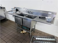 Eagle 2- compartment sink w/ faucet