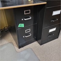 B323 Two drawer metal file cabinet 1