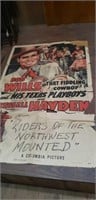 1942 Movie poster Bob Wills
40 x 26.5 inches,