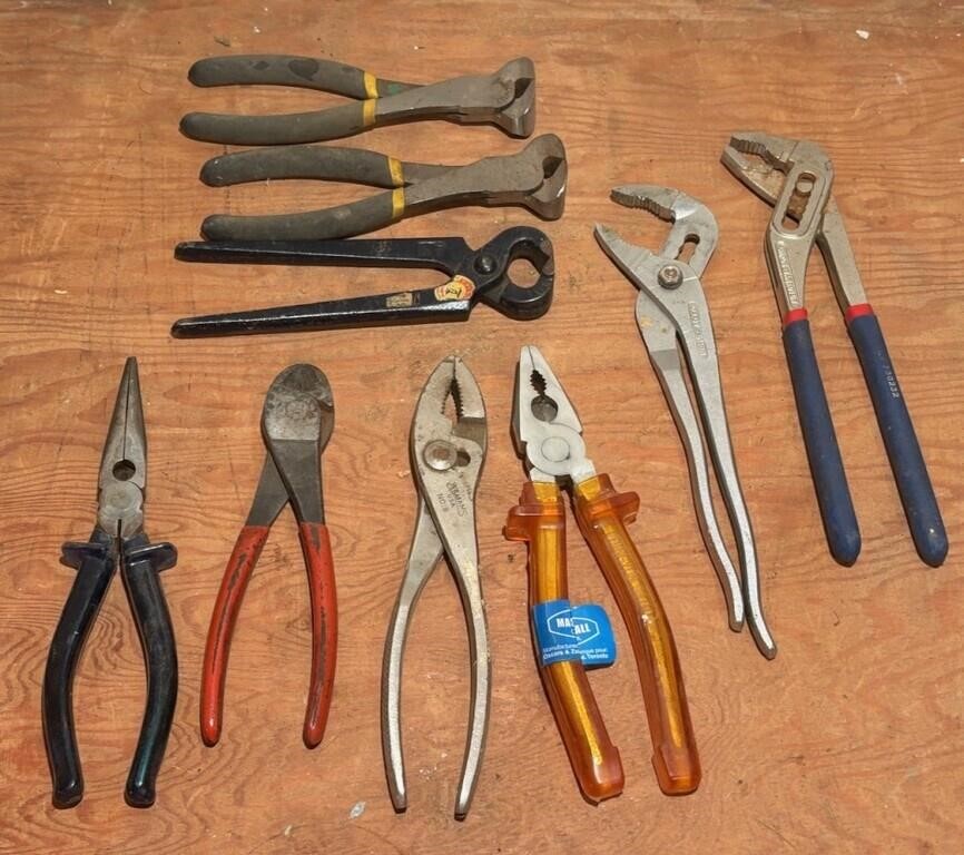 Collection of Assorted Pliers