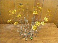 Metal Art Flowers with Bee