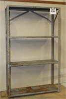Metal storage shelf