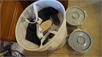 commode liners, socks