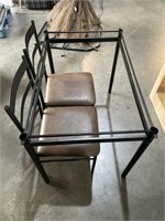 $99 TABLE FRAME ONLY NO TOP TABLE WITH TWO CHAIRS