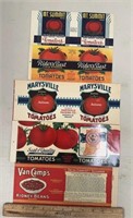 (5)VINTAGE CAN  LABELS-INDIANA COMPANIES/ASSORTED