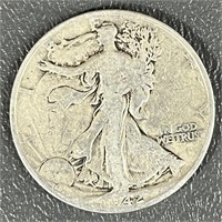 1942-D Walking Liberty Silver (90%) Half Dollar