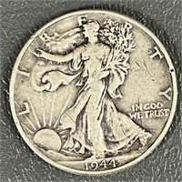 1944 Walking Liberty Silver (90%) Half Dollar