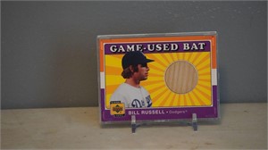 2001 UPPER DECK GAME USED BAT BILL RUSSELL