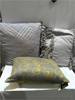 Three Different Decorative Pillows