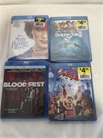 4Pk BLU RAY MOVIES