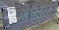 1X, 34" x 11 1/2" x 11"H, GRAY METAL 18 DRAWER