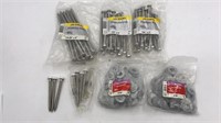 Assorted Lag Screws & Flat Washers