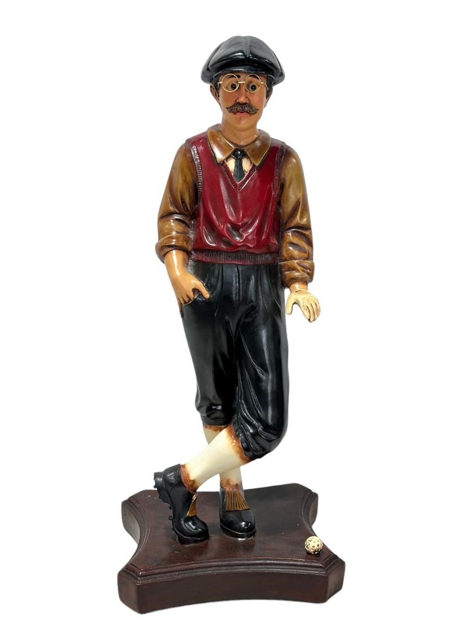 Golfer Resin Figure