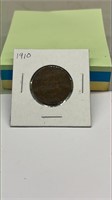 1910 Large Cent
