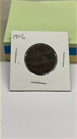 1906 Large cent