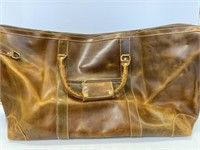 Men’s large faux leather duffel bag