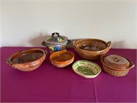 Mexican Style Pottery Bowls & Casseroles
