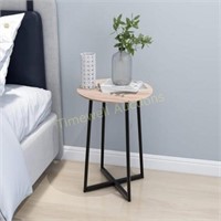 HOMERECOMMEND Round Accent Side or End Table