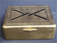 Mid century modern brass jewelry box