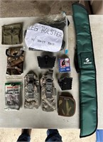 Lot of Holsters, Pouches, and Speed Loader