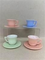 Modern tone mid-century cups and saucers