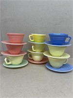 Modern - tone cups and saucers